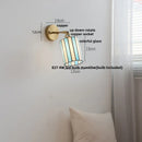 Axyaa White Glass LED Wall Light with Pull Chain Switch & Copper Base