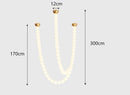 Axyaa Pearl Living Room Lamp Dining Room Chandelier Ceiling Salon Lighting
