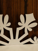 Axyaa Snowflake Storage Rack Floating Wall Shelf for Christmas Home Decoration