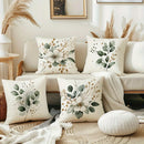 Axyaa Floral Leaf Pattern Pillowcase: Modern Minimalist Home Decor