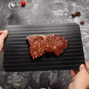 Axyaa Fast Defrosting Tray for Frozen Meat Large Size Groove Design Rapid Thawing Plate