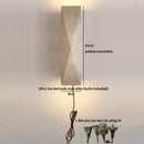 Axyaa Yellow Stone LED Wall Lamp with Pull Chain Switch