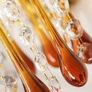 Teardrop Crystal Copper Wall Lamp Romantic Luxury Bedroom Lighting by Axyaa