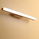 Axyaa Wood Acrylic LED Wall Sconce Indoor Lighting Fixture Rectangle Lustre Mirror