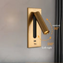 Axyaa Adjustable LED Reading Wall Lamp with Switch, Modern Minimalist Design