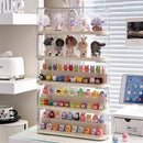 Axyaa Clear Acrylic Figure Display Storage Box with Lid Organizer