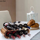 Axya Double Deck Red Wine Rack Display Stand for Home Storage Organizing