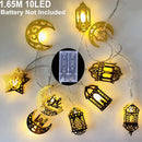 Axyaa Moon Star LED String Lights Eid Ramadan Home Decoration Party Supplies