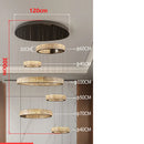 Axyaa Crystal Chandelier Stair Pendant Lamp Living Room Pendant Lights Interior Lighting