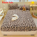 Axyaa Polka Dot Printed Milk Fleece Fitted Sheet - Thermal Mattress Cover