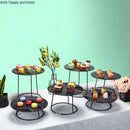 Axya Wrought Iron Cake Stand Fruit Bowl Snack Tray Display Stand