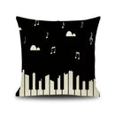 Axyaa Piano Key Notes Pillowcase - Home/Office Sofa Decor