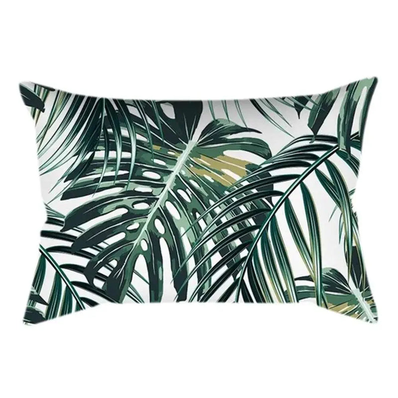 Axyaa Plant Art Polyester Cushion Cover Elegant for Living Room Sofa 30x50cm