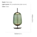 Axyaa Retro Glass Desk Lamp LED Bedroom Lighting