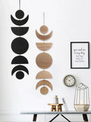 Moon Phase Wall Hanging Boho Decor for Living Room - Axyaa Craft Ornament