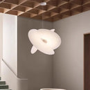 Axyaa Nordic White Leaf Pendant Light for Living Room, Bedroom, Dining Room.