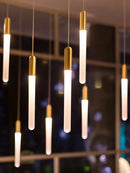Axyaa Modern Nordic LED Cylindrical Chandelier - Indoor Decorative Staircase Fixture
