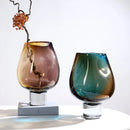Axyaa Gradient Glass Vase Tall Terrarium Flower Arrangement Home Decor