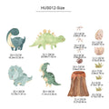 Dino Alphabet Wall Stickers by Axyaa - Fun Kids Room Wall Decor