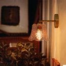 Axyaa Octagonal Glass LED Wall Lamp for Bedroom, Living Room, Stair, Bathroom, Pull Chain Switch
