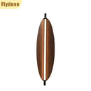 Axyaa Retro Leaves Walnut Wood Grain Wall Lamp