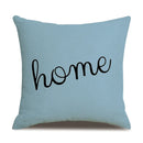 Axyaa Blue Deltoid Geometry Pillow Cover 45*45cm for Living Room, Bedroom, Sofa, Car