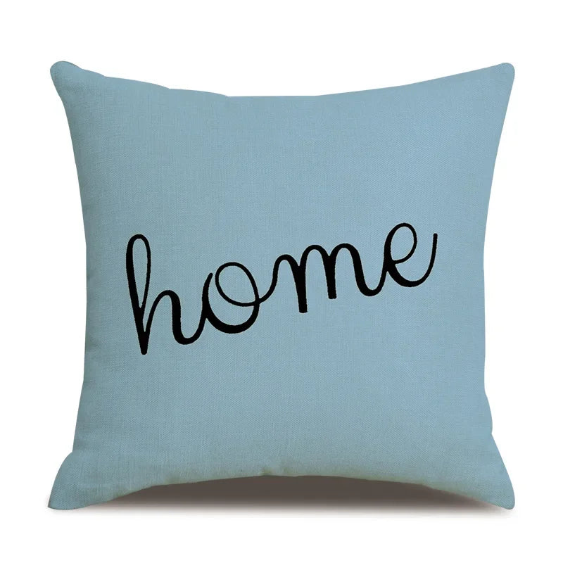 Axyaa Blue Deltoid Geometry Pillow Cover 45*45cm for Living Room, Bedroom, Sofa, Car