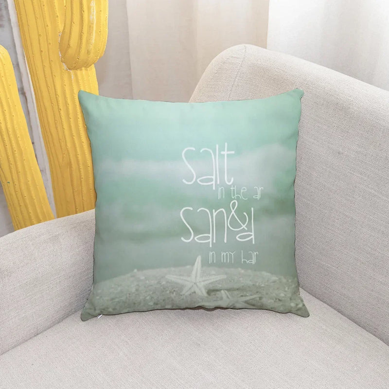 Shell Conch Beach Cushion Cover for Home Decor - Axyaa Brand