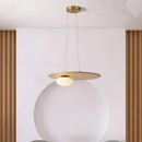 Axyaa Wooden Glass Ball Pendant Light - Modern Nordic Living Room Kitchen Dining Decor