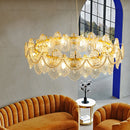 Axyaa Glass Chandelier: Post-Modern Designer Lamps for Living, Dining & Bedroom
