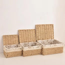 Axyaa Hand-woven Rattan Storage Baskets - Multi-Purpose, Home Decor, Toy Storage