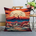 Axyaa Japanese Fujiyama Wave Pillow Covers for Sofa Bedroom Car