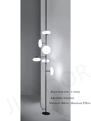 Axyaa Modern Glass Floor Lamp for Artistic Home Lighting