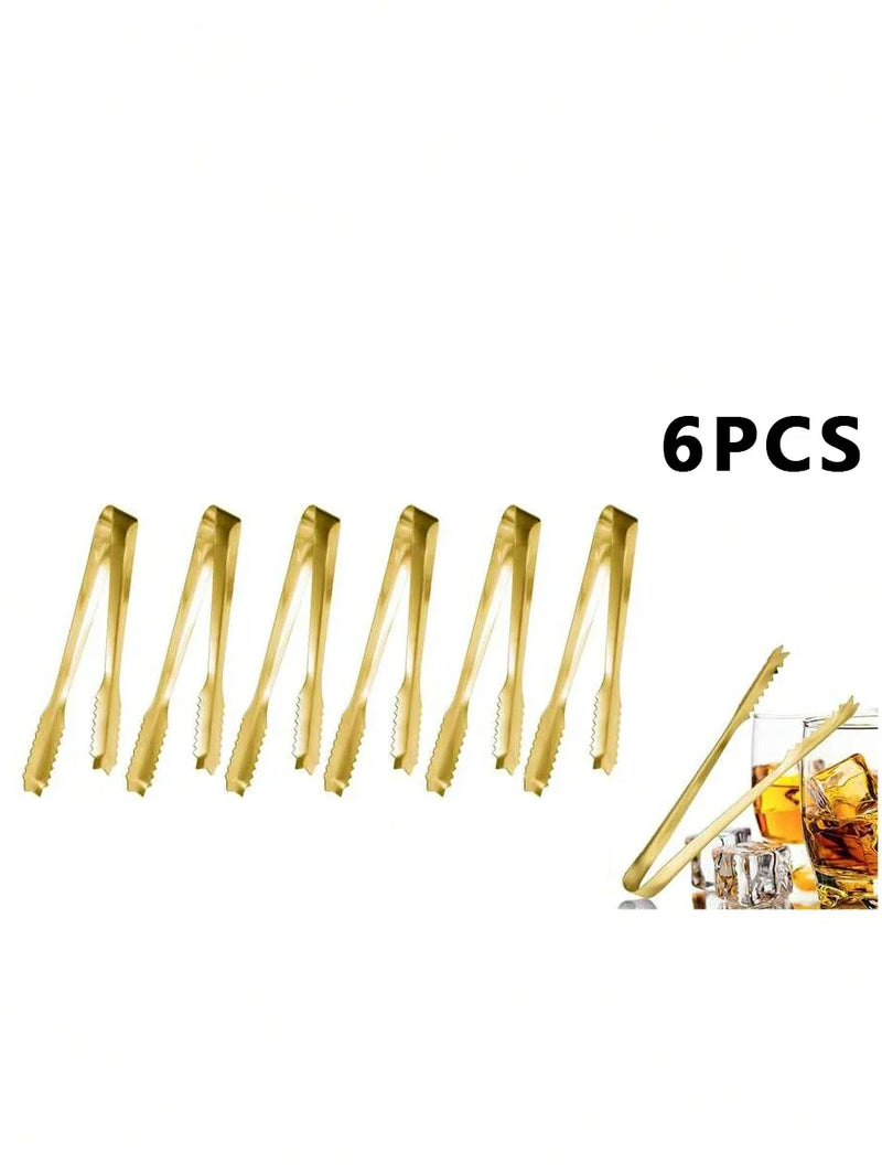 Axyaa Stainless Steel Food Tongs Set - Perfect for Afternoon Tea, Coffee Bar, Desserts