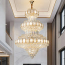 Axyaa Loft Apartment Villa Living Room Crystal Chandelier - Simple European Crystal Lamps