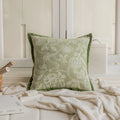 Axyaa French Chenille Sofa Pillow Cover for Living Room Decoration
