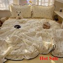 Axyaa Cloud Kapok Knitted Cotton Summer Quilt Set