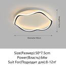 Axyaa Round LED Ceiling Light with Remote Control, Dimmable Chandelier for Living Room