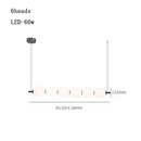 Axyaa Nordic Minimalist LED Pendant Lamp for Warm, Modern Office and Restaurant Ambiance
