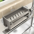 Axyaa Sink Caddy Set with Drainboard and Sponge Holder