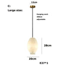 Axyaa Marble LED Pendant Chandelier for Home Restaurant Bar Bedroom Lighting