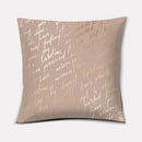 Rose Gold Patterned Digital Print Pillow Covers for Sofa, Bedroom, Car by Axyaa
