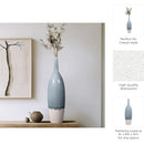 Axyaa Two Tone Ceramic Bottle Vase - Stylish Home Decor Accent