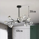 Axyaa Crystal Chandelier Pendant Light for Living Room, Bedroom, and Ceiling