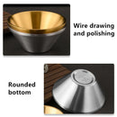 Axyaa Double Layer V-Shaped Stainless Steel Salad Bowl Soup Bowls