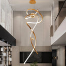Axyaa LED Pendant Light: Modern Chandeliers for Living Room & Dining Room