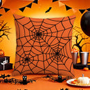 Axyaa Halloween Skull Pumpkin Pillowcase 45x45 - Decorative Cushion Cover