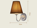 Axyaa LED Fabric Shade Wall Sconce for Bedroom Home Decoration
