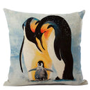 Axyaa Penguin Cushion Cover: Cute Sofa Pillow for Kids & Living Room, 45x45cm
