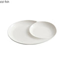 Axyaa Ceramic Spiral Dinner Plate - Molecular Cuisine Specialty Tableware